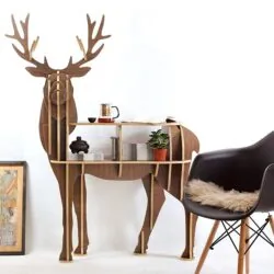 3D Deer Shelf Bookcase Furniture