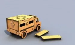 3d Puzzle Ambulance