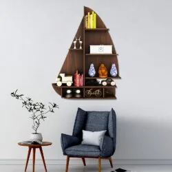 Boat Shelf Home Decor Ship Wooden Wall Shelf