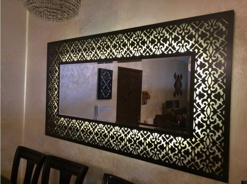 Decorative Mirror Frame Laser Cut Template