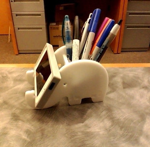 Elephant Phone Stand And Pen Holder