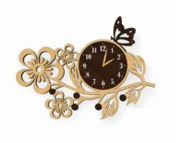 Flower Wall Clock