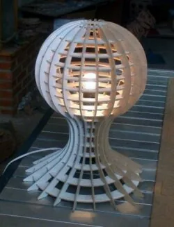 Lamp With Globe Detail