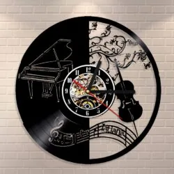 Music Wall Clock Vinyl Cd Record Wall Clock