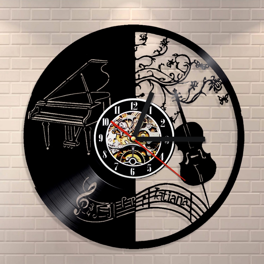 Music Wall Clock Vinyl Cd Record Wall Clock