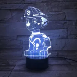 Paw Patrol 3D Acrylic LED Night Light Anime Toy Kids Gift