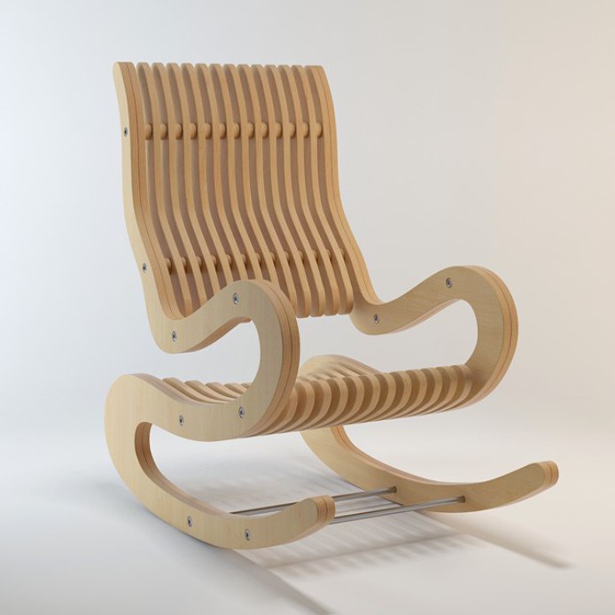 Rocking Chair Plywood 15 mm