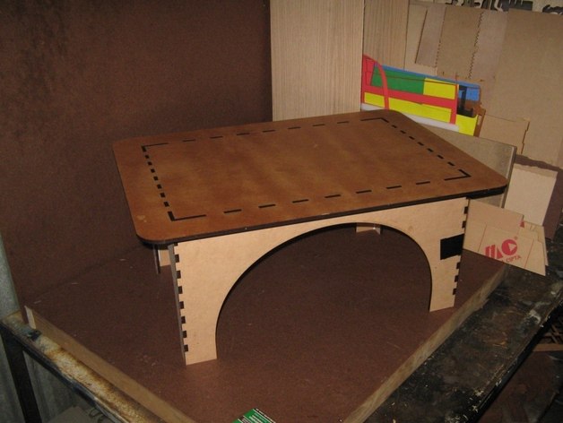 Small Crenellated Table