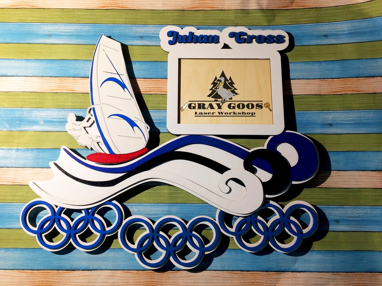 Surfing Medal Hanger Display Rack