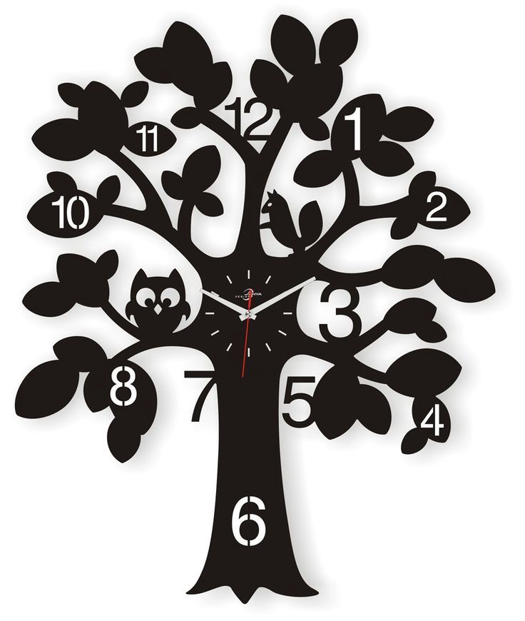 Tree Clock Wall Decor