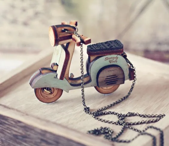 Wooden Vespa Scooter