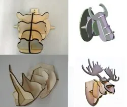 4 Animal Head 3D Puzzle