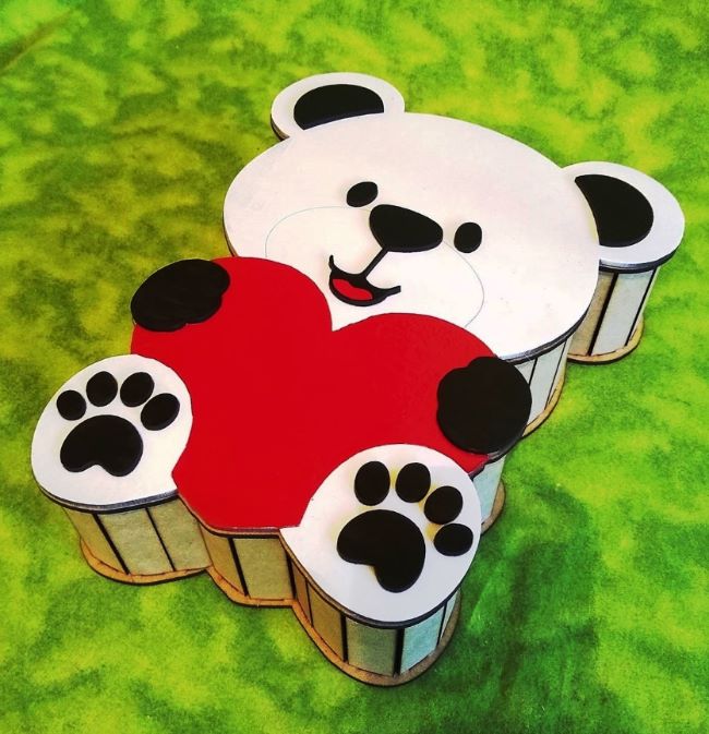 Bear Shaped Gift Box Teddy Bear Candy Box