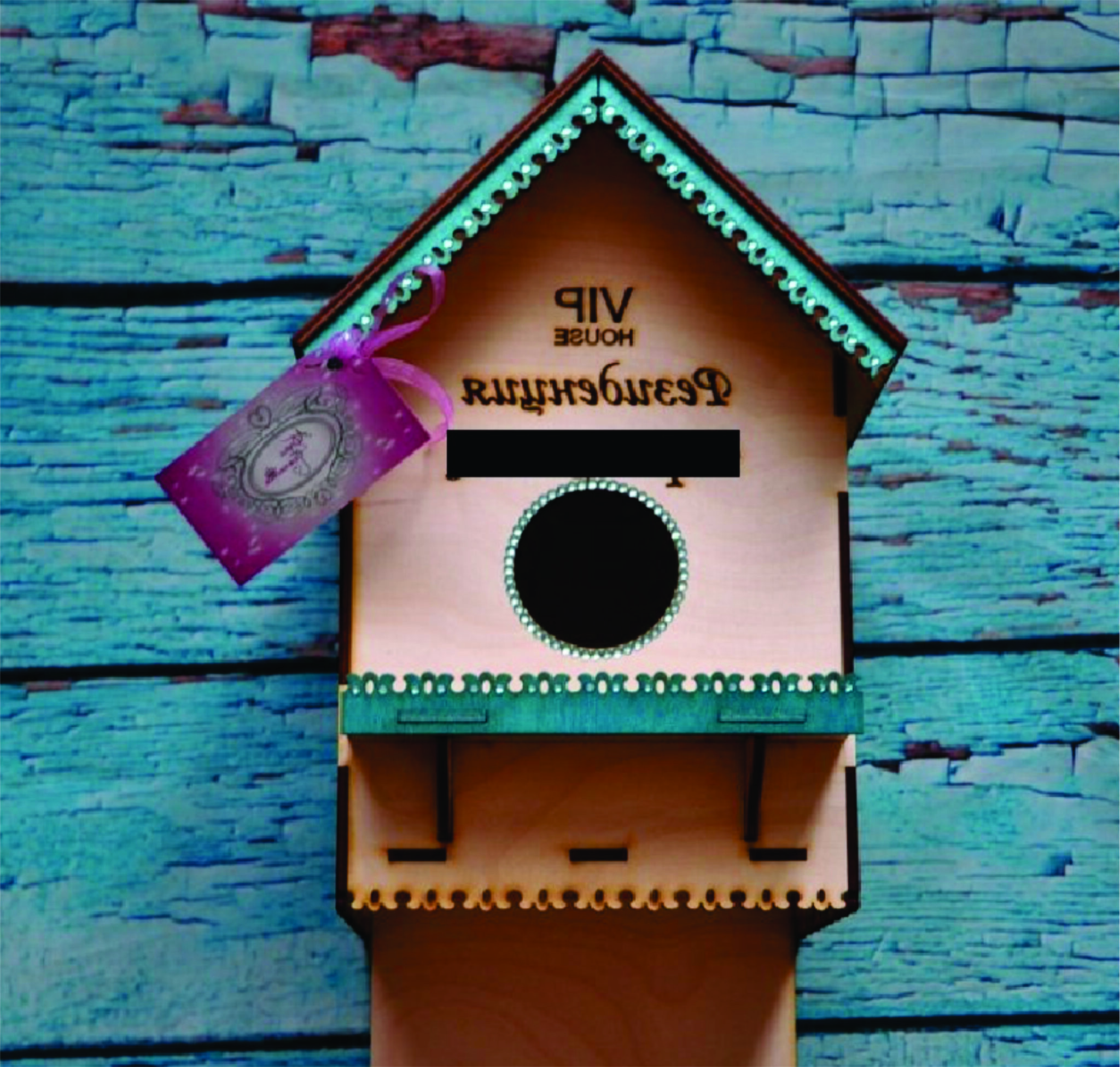 Birdhouse Template 3D Model Vector files