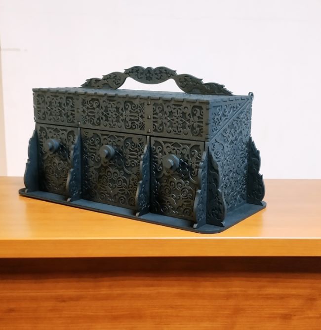 Carved Decorative Jewelry Box