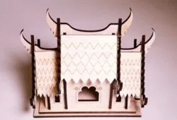 Chinese Pagoda Laser Cut