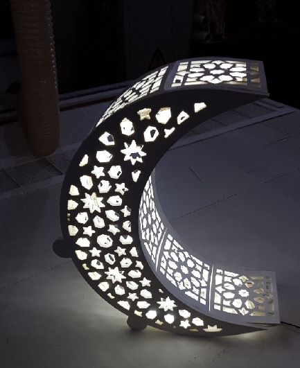 Crescent Moon Night Light Lamp