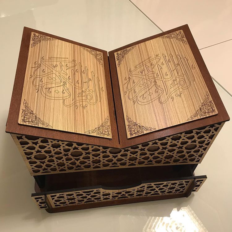 Decorative Quran Box With Rehal