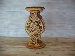 Decorative Vase Wooden Flower Stand