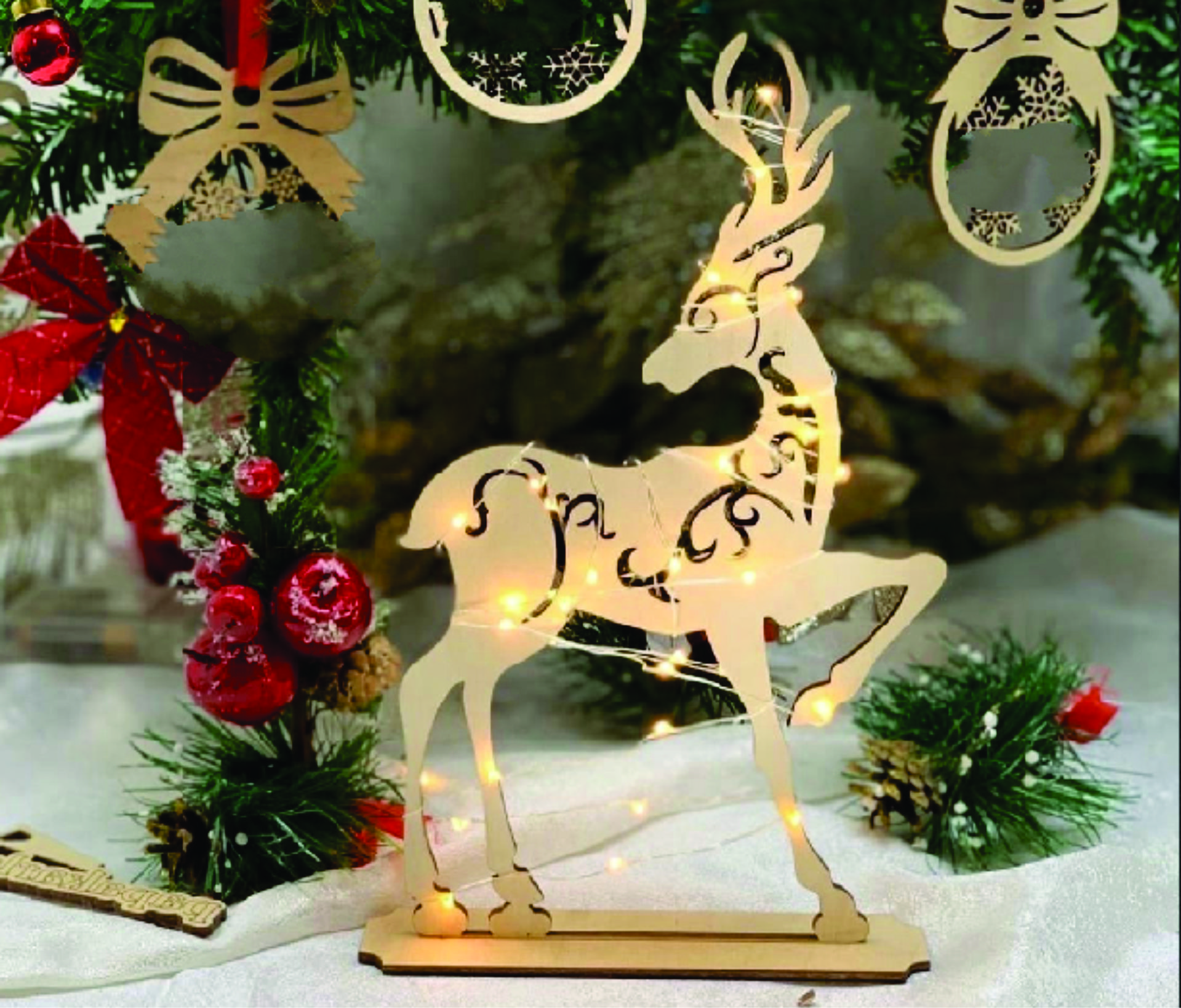 Deer Christmas New Year Decor