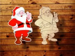 Engrave Santa Claus Christmas Decoration