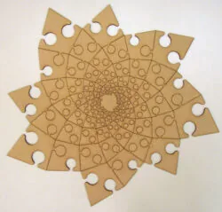 Fibonacci Spiral Jigsaw Puzzle