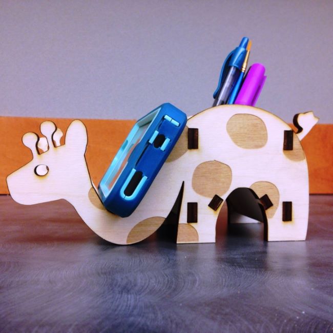 Giraffe Phone And Pen Holder 6mm