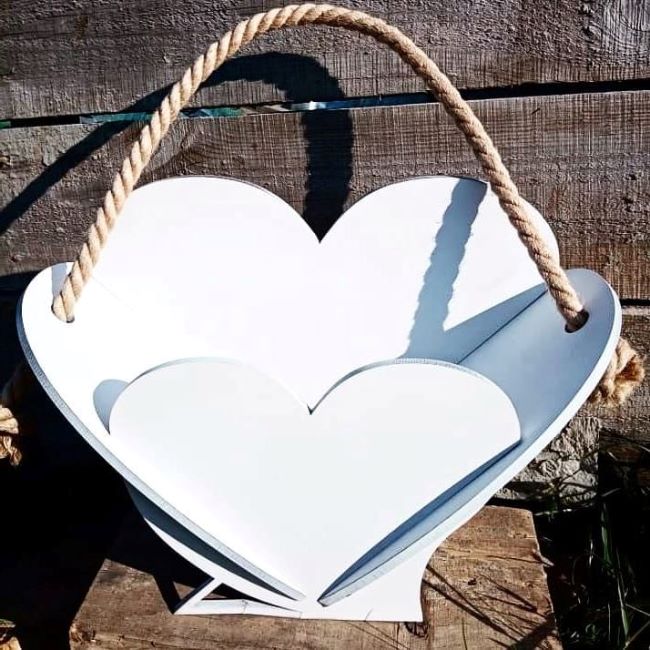 Heart Shape Flower Basket