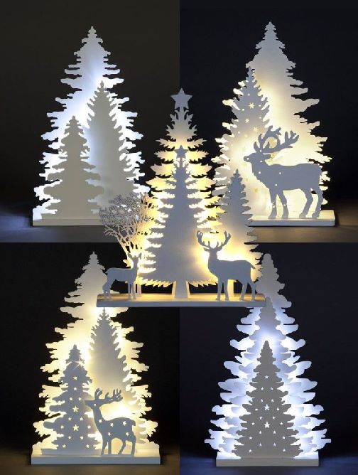 Light Up Decoration Christmas Ornament Xmas Festive Tree Deer