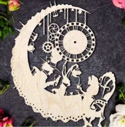 Mad Tea Party Alice In Wonderland Wall Clock