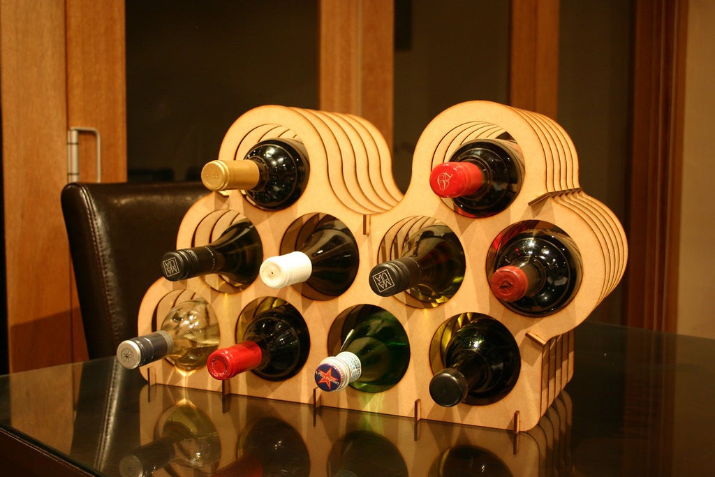 Mini Cellar Small Wine Rack Bottle Holder Storage