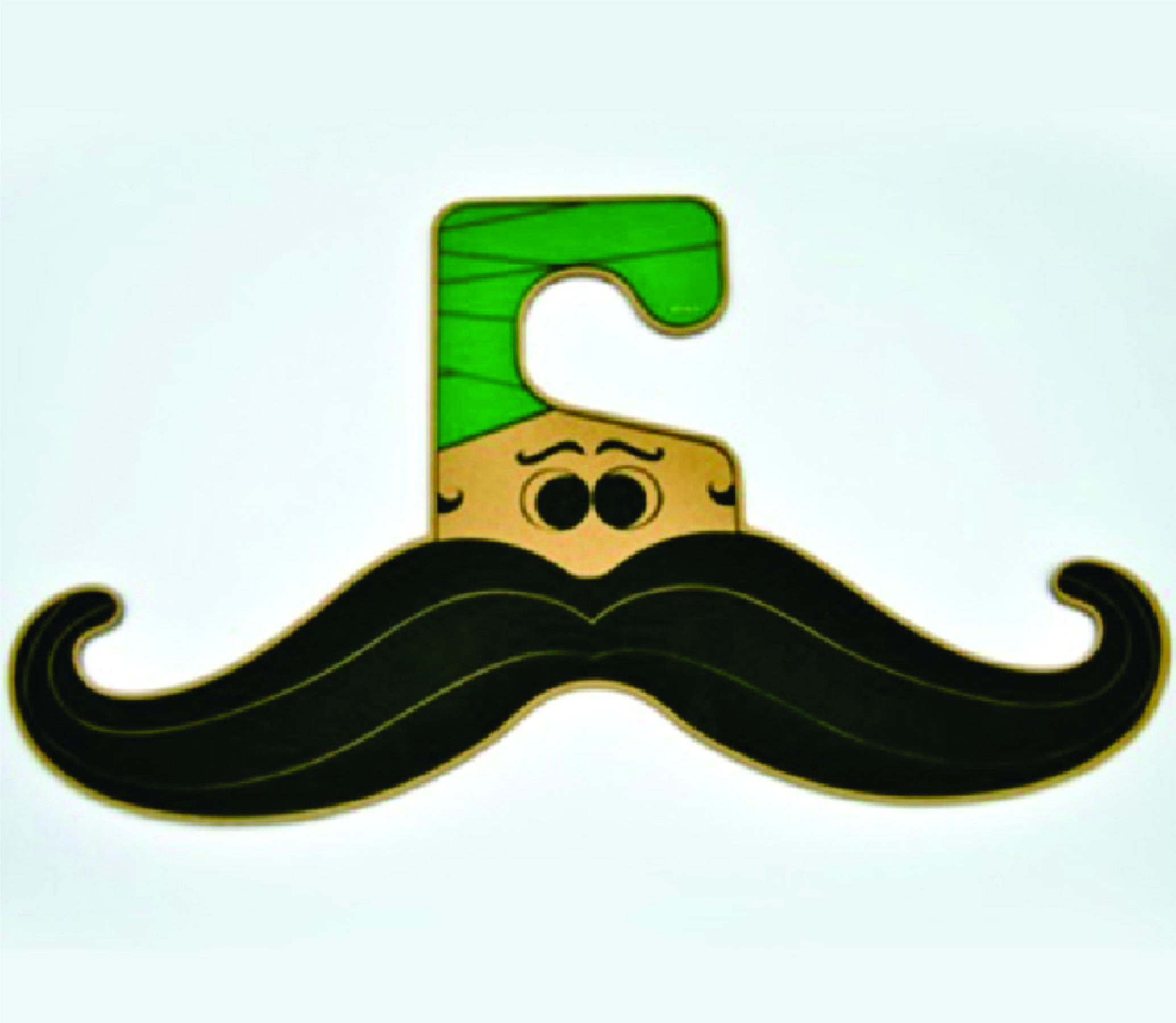 Moustache Clothing Hanger