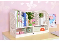 Multifunction Desktop Storage Rack Bookcase Shelf