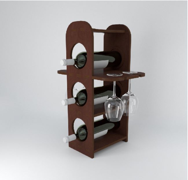 Minibar Wine Bottles Rack Holder