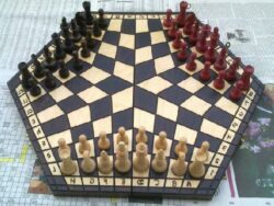 Shashki Board 3 Players