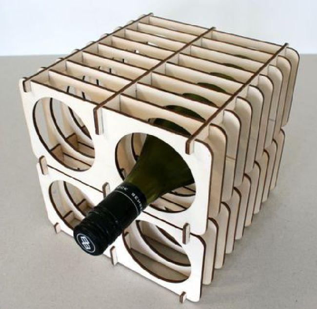 Poplar Wine Rack