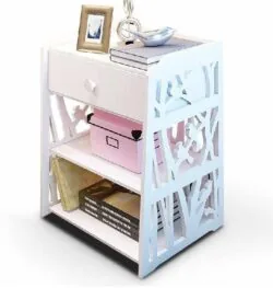 Shelf With Drawers Storage Cabinet Side Table