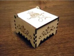 Small Wooden Box Trinket Box