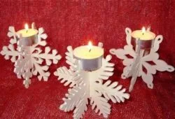 Snowflake Candle Holder