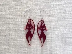 Two Cat Earrings Acrylic