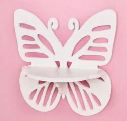 Wall Hanging Shelf Butterfly Rack