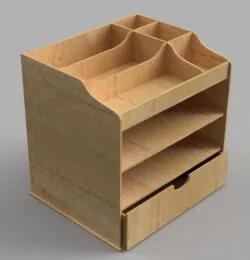 Wood Drawer Storage Organizer Template