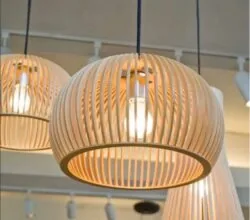 Wood Pendant Light Chandelier Lamp