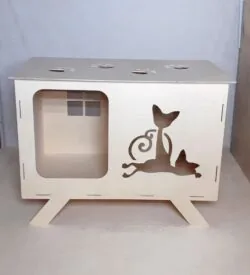 Wooden Cat House