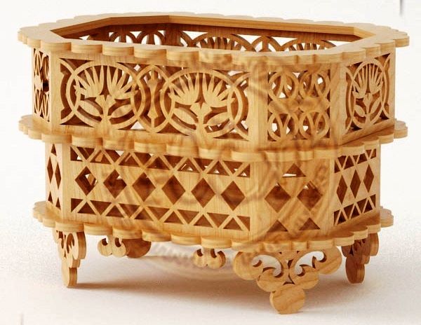 Wooden Decorative Basket