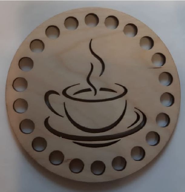 Wooden Engraved Coffee Coaster