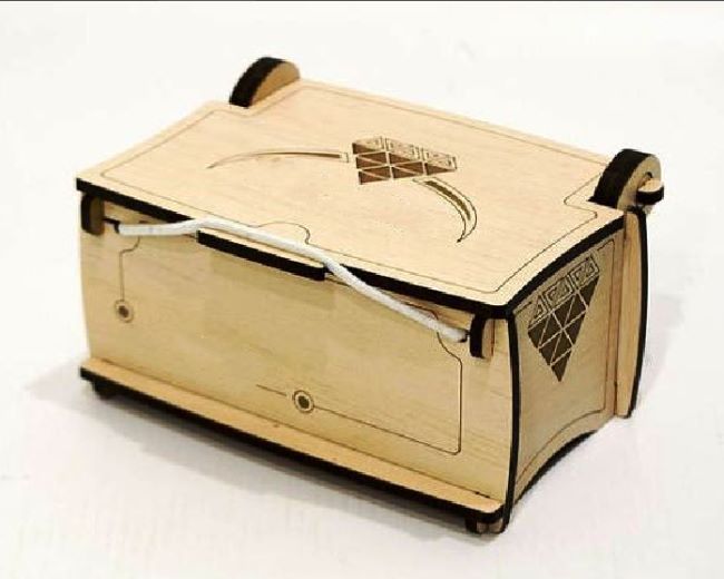 Wooden Jewelry Box with Lid