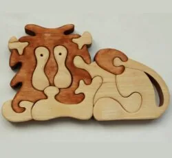 Wooden Lion Puzzle