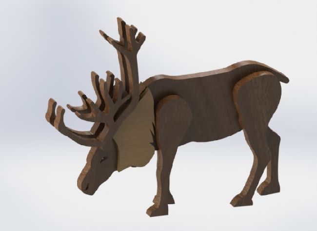 Wooden Reindeer