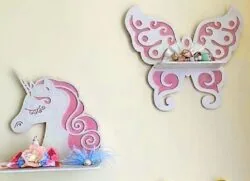 Wooden Shelves Butterfly